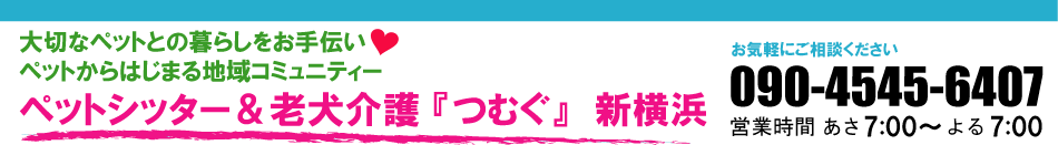 ペットシッター＆老犬介護　つむぐ